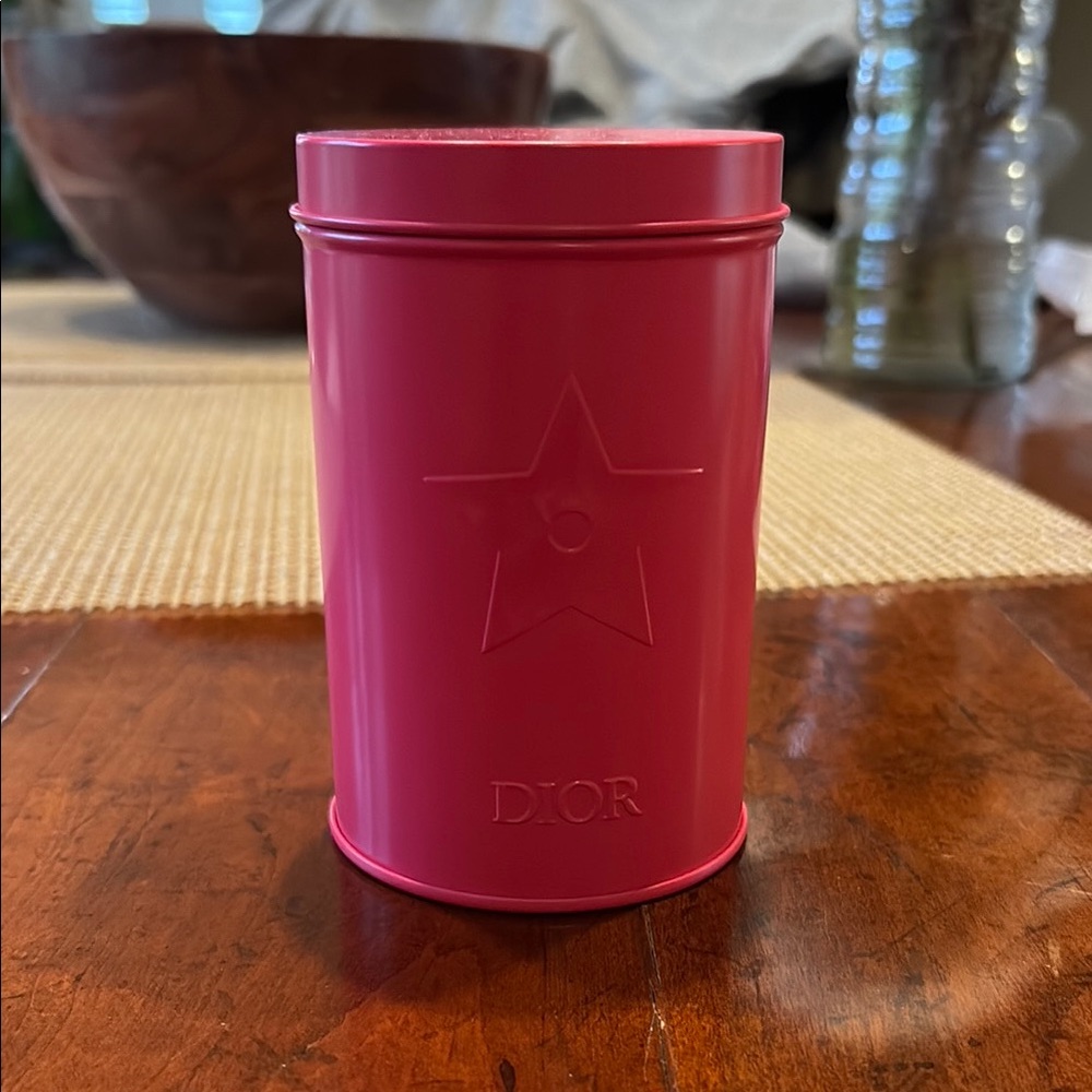Dior metal tea canister